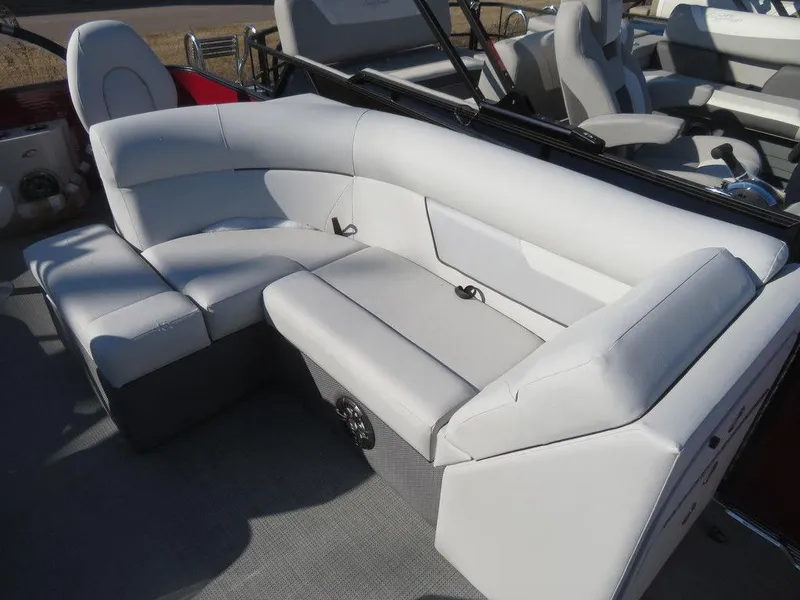 Slide: The Image of 2022 Crest Classic Fish 200 SF boat with comfortable seating. - 7