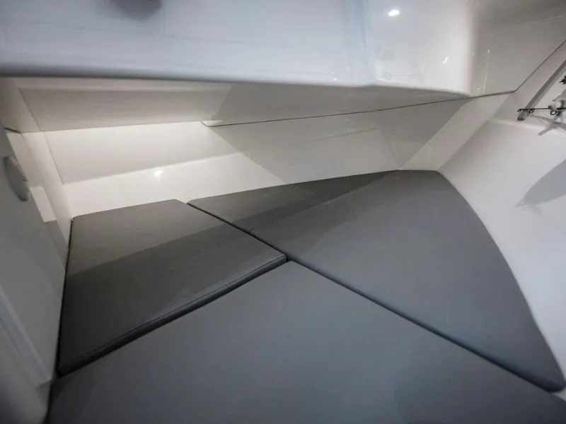 Slide: The Image of 2025 Albemarle 31DC interior cabin with cushioned seating - 14