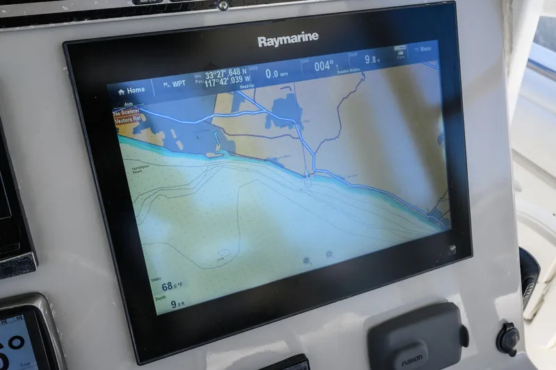 Slide: The Image of Raymarine navigation system on 2016 Boston Whaler 350 Outrage. - 20