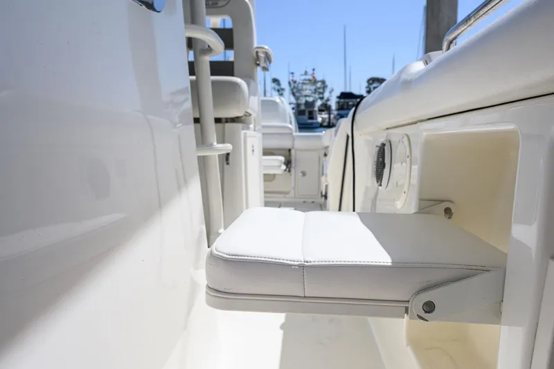 Slide: The Image of Boston Whaler 350 Outrage 2016, seating area on the boat. - 25