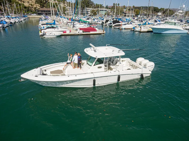 Slide: The Image of 2016 Boston Whaler 350 Outrage in harbor with passengers. - 3