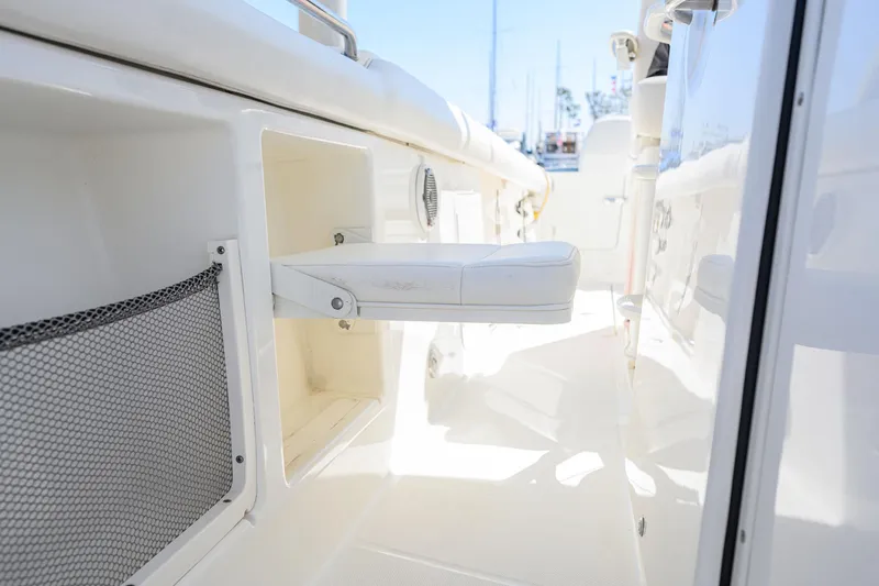 Slide: The Image of Interior view of a 2016 Boston Whaler 350 Outrage boat. - 49