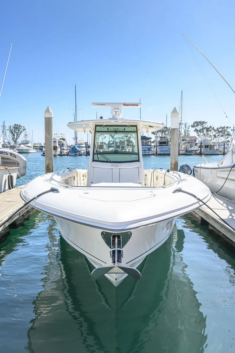 Slide: The Image of 2016 Boston Whaler 350 Outrage docked on a sunny day. - 8