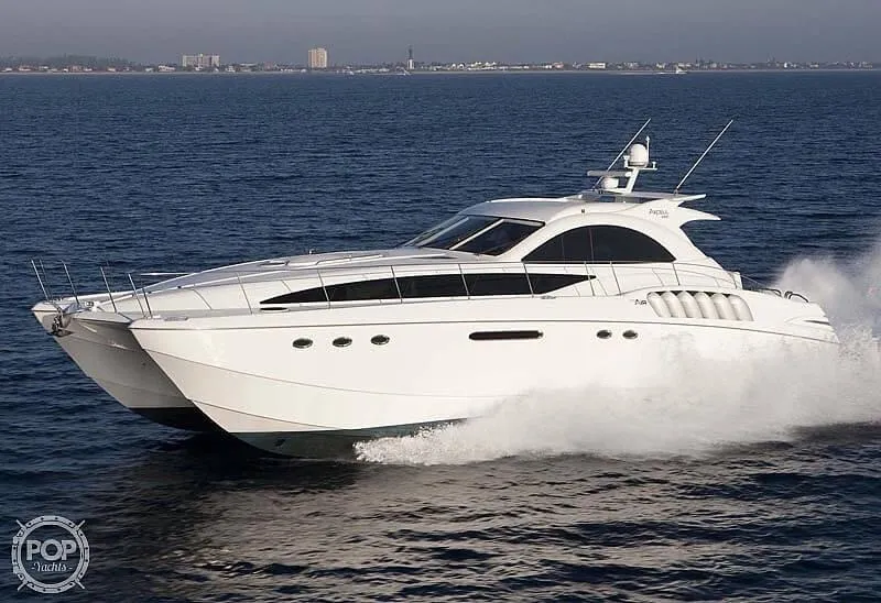 Slide: The Image of Luxurious 2010 Custom Axcell Yachts 650 Power Catamaran cruising on open water. - 2
