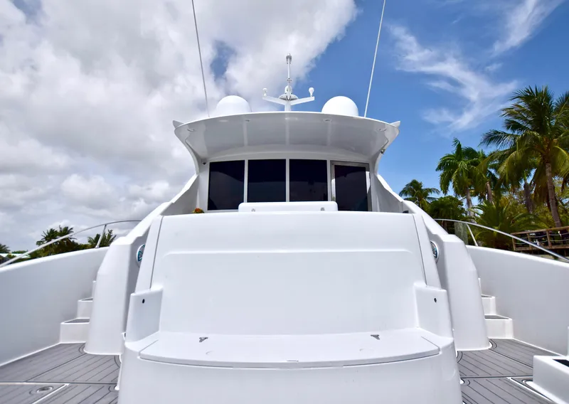 Slide: The Image of Luxurious 2010 Axcell Yachts 650 Power Catamaran under a partly cloudy sky. - 35