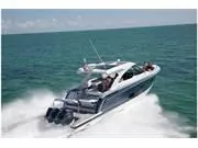 The Image of 2024 Formula 380 Super Sport Crossover speeding on open water. - 0