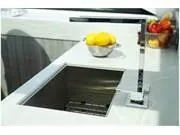 Slide: The Image of Modern kitchen sink on 2024 Formula 500 Super Sport Crossover yacht with fruit bowl. - 29