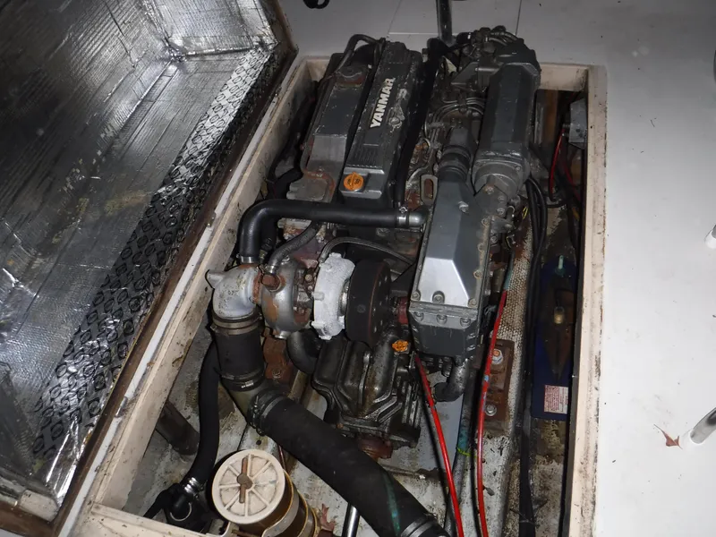 Slide: The Image of Yanmar engine in a 1978 Fortier 26 boat. - 5
