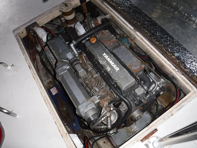 Slide: The Image of Yanmar engine in a 1978 Fortier 26 boat. - 6