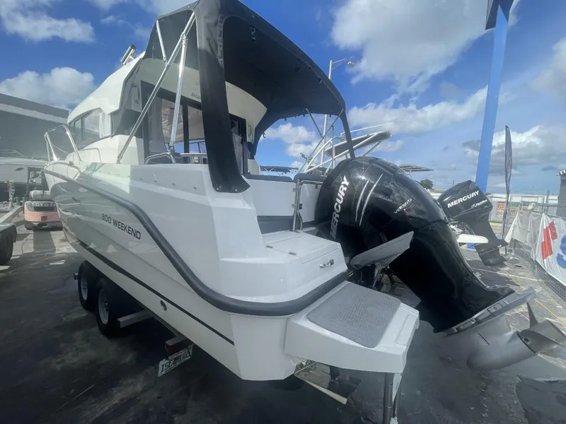 Slide: The Image of 2021 Parker 800 Weekend boat on trailer at Miami Yacht Group. - 18