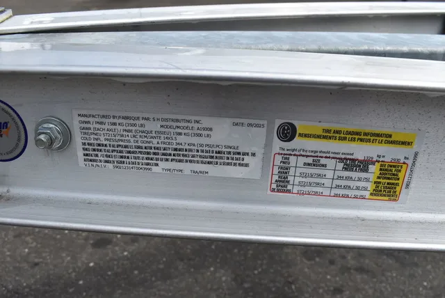 Slide: The Image of Yacht Club Trailers 19-30 Aluminum Single Axle Bunk Boat Trailer 2026 - 7