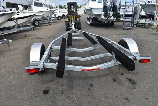 Slide: The Image of Yacht Club Trailers 19-30 Aluminum Single Axle Bunk Boat Trailer 2026 - 3