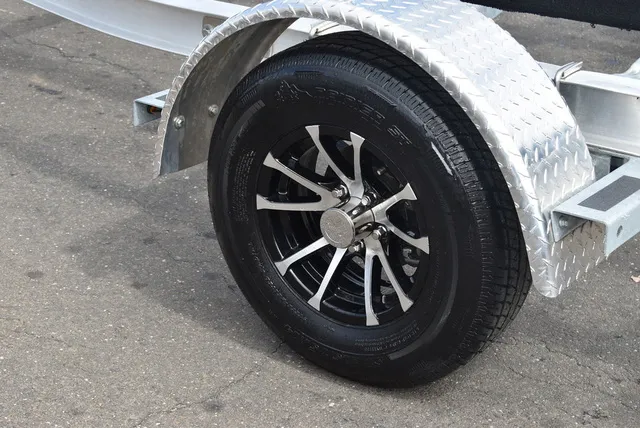 Slide: The Image of Yacht Club Trailers 19-30 Aluminum Single Axle Bunk Boat Trailer 2026 - 2