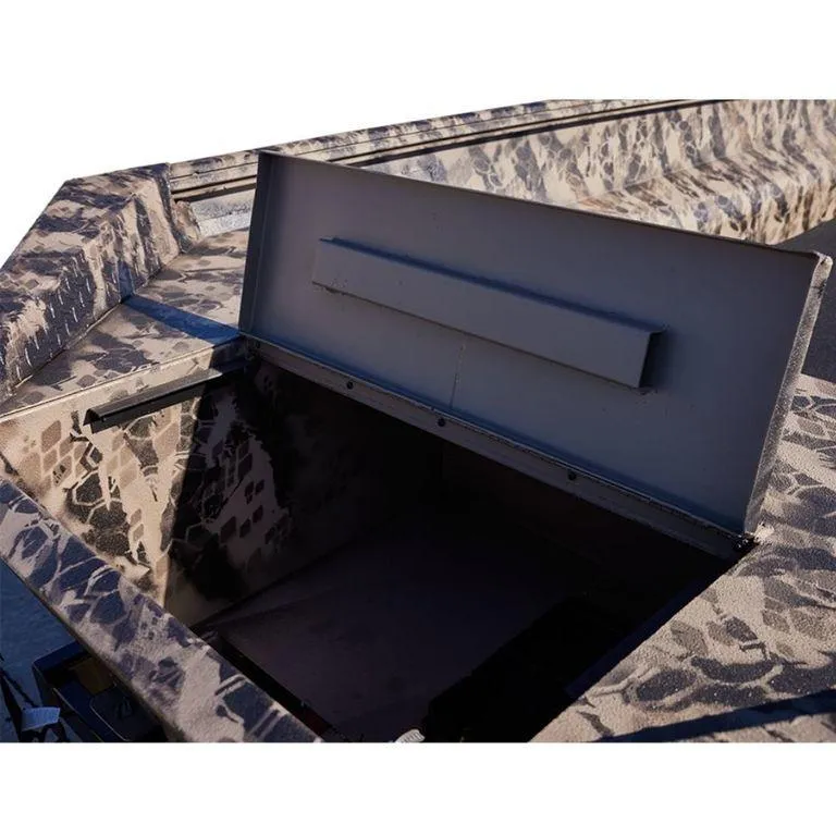 Slide: The Image of 2022 Havoc 1860 Dbst boat with open storage compartment, camouflage design. - 12