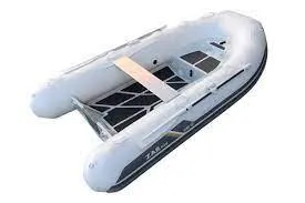 Slide: The Image of 2022 ZAR Mini Rib 10 Lite inflatable boat, white with black accents. - 5