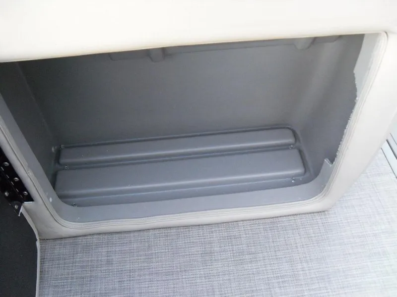Slide: The Image of Storage compartment of 2023 Sun Tracker PARTY BARGE® 22 XP3 pontoon boat. - 29