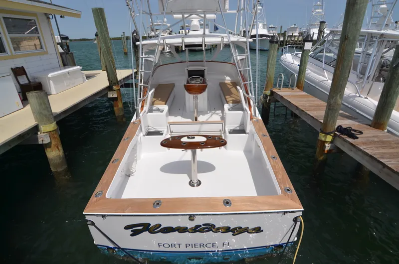 Slide: The Image of 1993 Gamefisherman Open boat docked in Fort Pierce, Florida. - 10