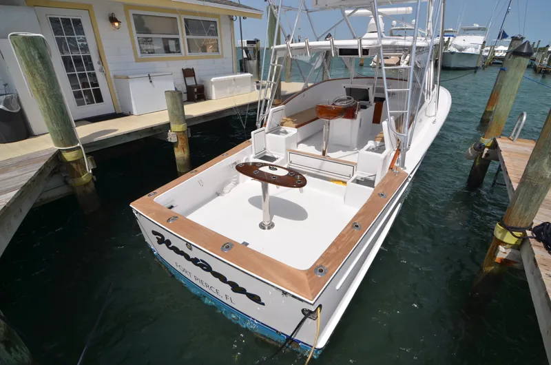 Slide: The Image of 1993 Gamefisherman Open boat docked in Fort Pierce, FL. - 9