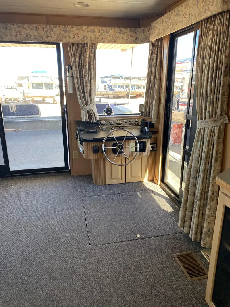 Slide: The Image of Interior of 2001 Stardust Cruisers Summer Dreamin' Trip, featuring helm and large windows. - 24