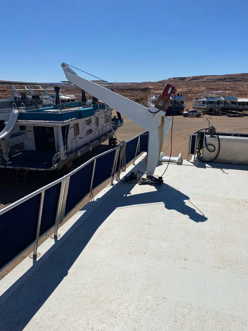 Slide: The Image of 2001 Stardust Cruisers Summer Dreamin' Trip 37 and 38 on dry land, with clear blue sky. - 38