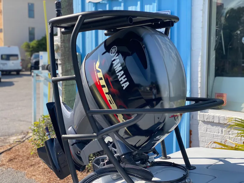 Slide: The Image of 2024 Maverick 17 HPX-V boat with Yamaha outboard motor. - 11