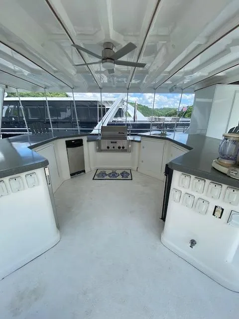 Slide: The Image of Spacious 2006 Fantasy houseboat kitchen with modern appliances and ceiling fan. - 45