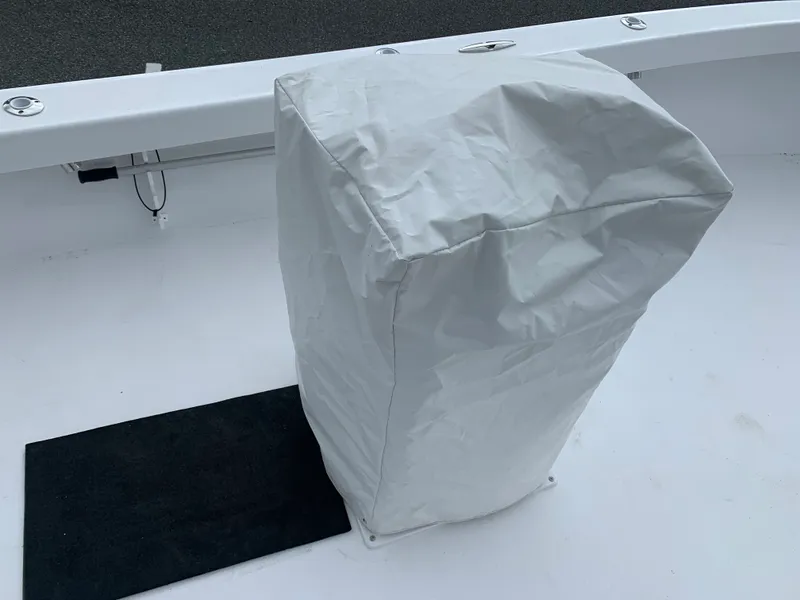 Slide: The Image of Covered console on a 2022 Judge 22 Shoreman boat deck. - 23