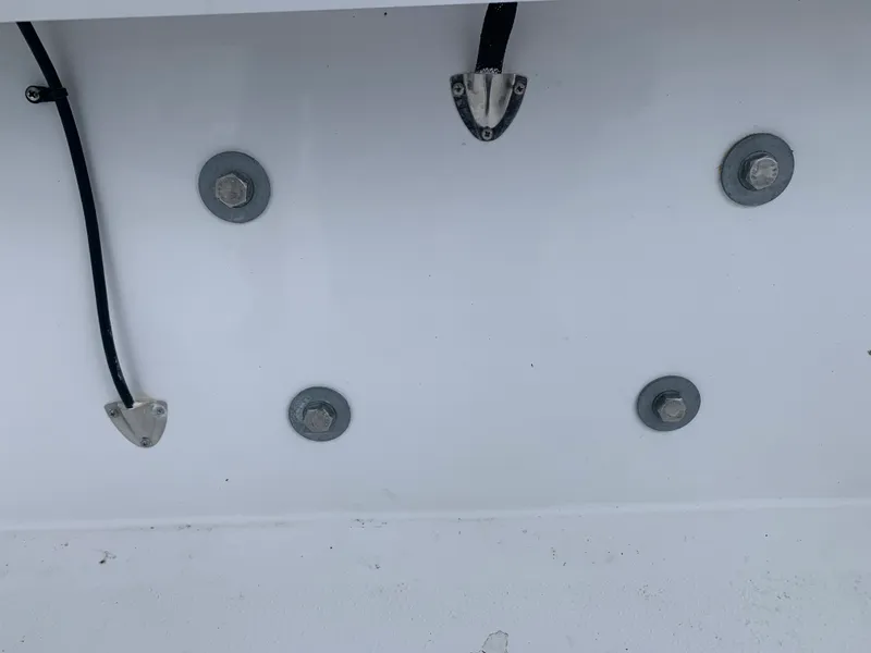 Slide: The Image of Boat interior with bolts and cables, Judge 22 Shoreman, 2022 model. - 37