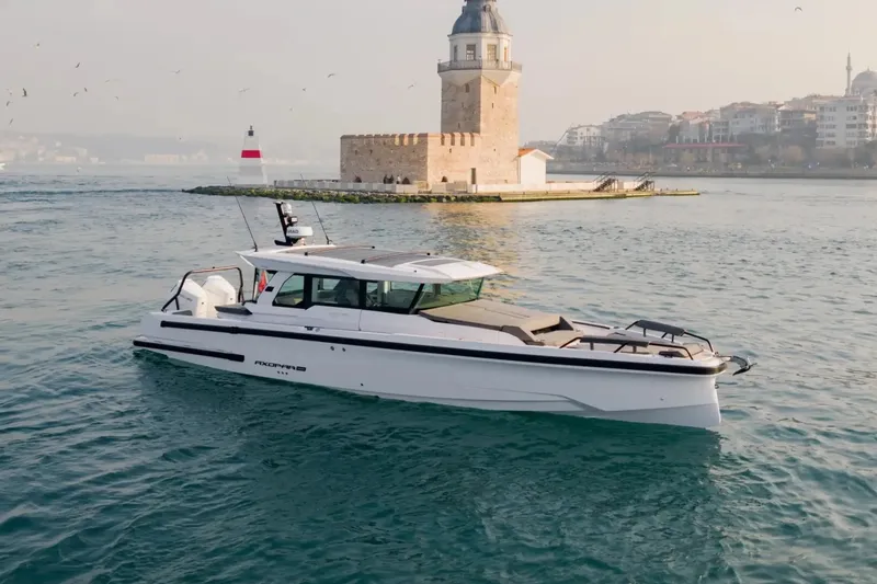 Slide: The Image of Axopar 38 XC Cross Cabin 2027 - 2