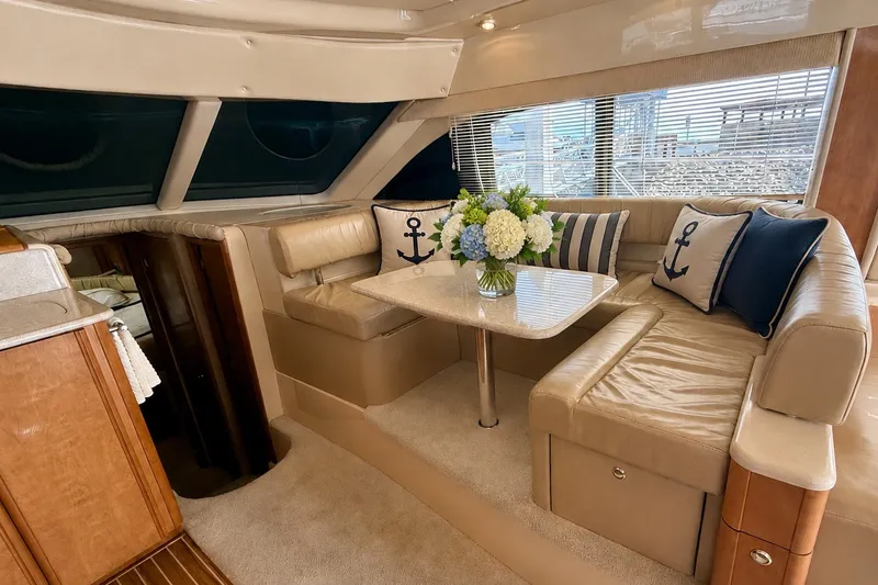 Slide: The Image of Dinette to starboard across from galley. Converts to a berth! - 6