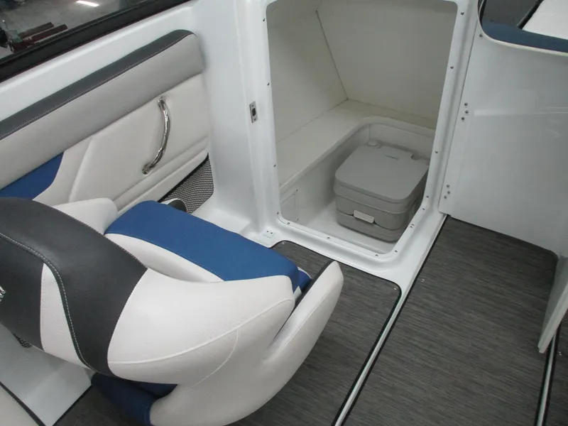 Slide: The Image of Interior of 2021 Four Winns HD3 RS with seating and storage. - 8