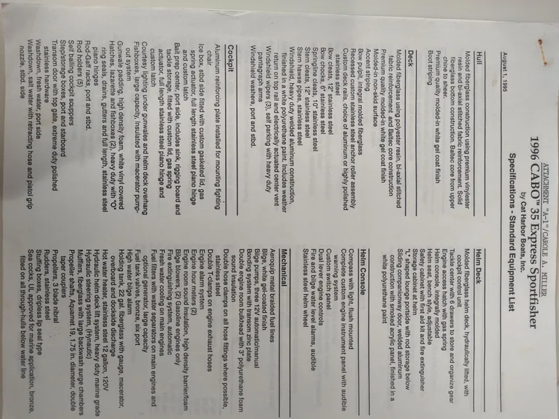 Slide: The Image of Cabo 35 Express SportFisher 1996 - 93