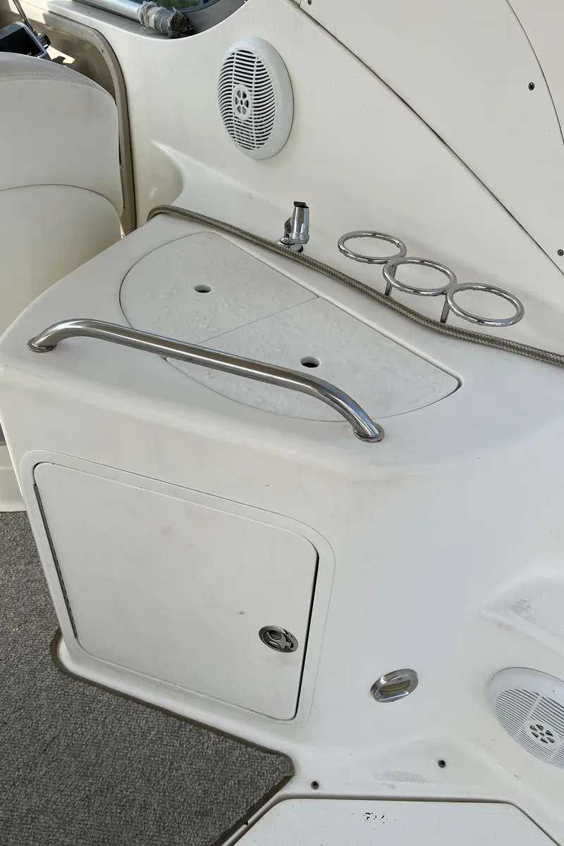 Slide: The Image of Sea Ray 28 Sundancer Sink and Storage - 10