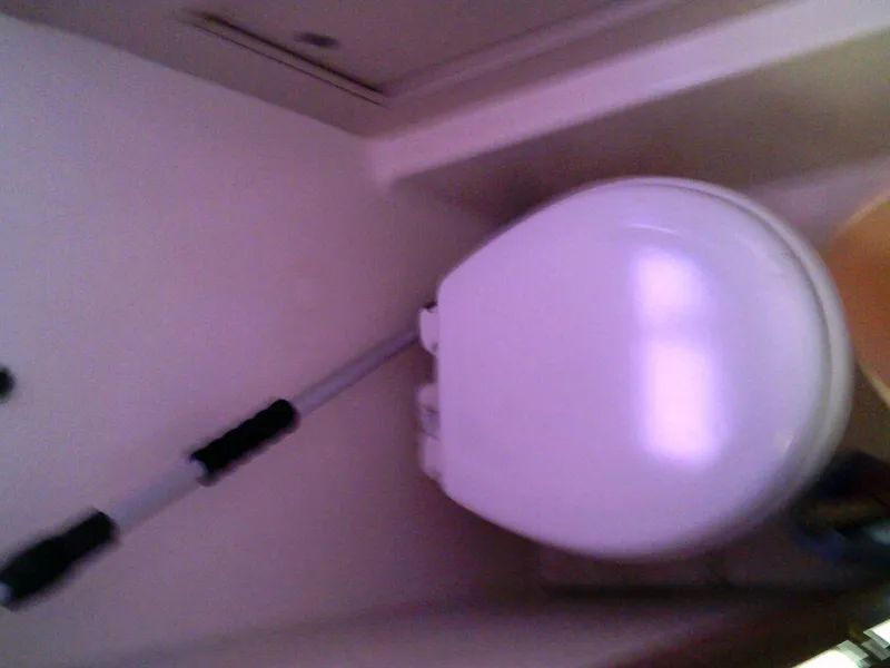 Slide: The Image of Boat bathroom with toilet in 1980 Bertram 28 Flybridge Cruiser. - 15