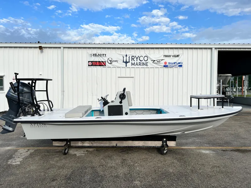 The Image of 2022 Xplor X7 boat displayed at Ryco Marine dealership. - 0