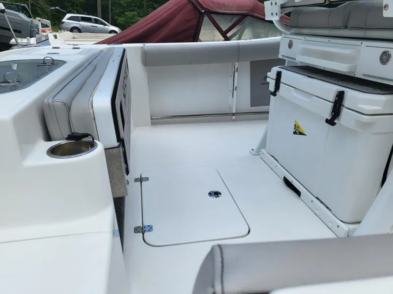 Slide: The Image of Interior of a 2019 Sea Pro 239 Center Console boat. - 12