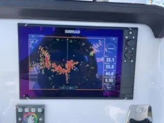Slide: The Image of Simrad display on 2019 Sea Pro 239 Center Console boat. - 18
