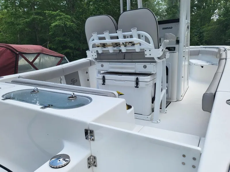Slide: The Image of 2019 Sea Pro 239 Center Console boat with modern features. - 6