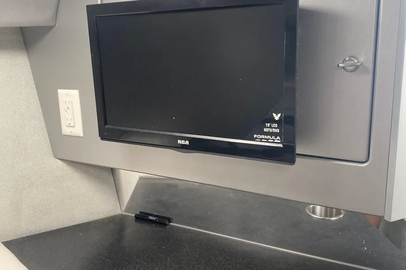 Slide: The Image of RCA TV in 2013 Formula 382 FASTech boat interior. - 16