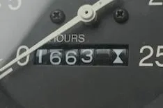 Slide: The Image of Hour meter showing 1663 hours on Broward Raised Pilothouse MY, 1990 model. - 34