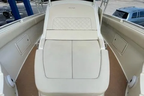 Slide: The Image of 2017 Chris-Craft 35 Catalina boat interior with cushioned seating. - 5