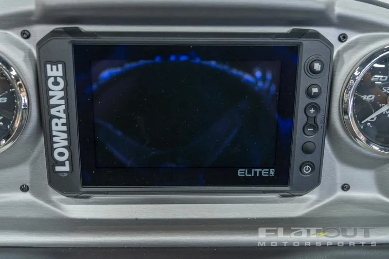 Slide: The Image of Lowrance Elite display on 2022 South Bay 525 RS 3.0 Arch 250HP boat dashboard. - 14