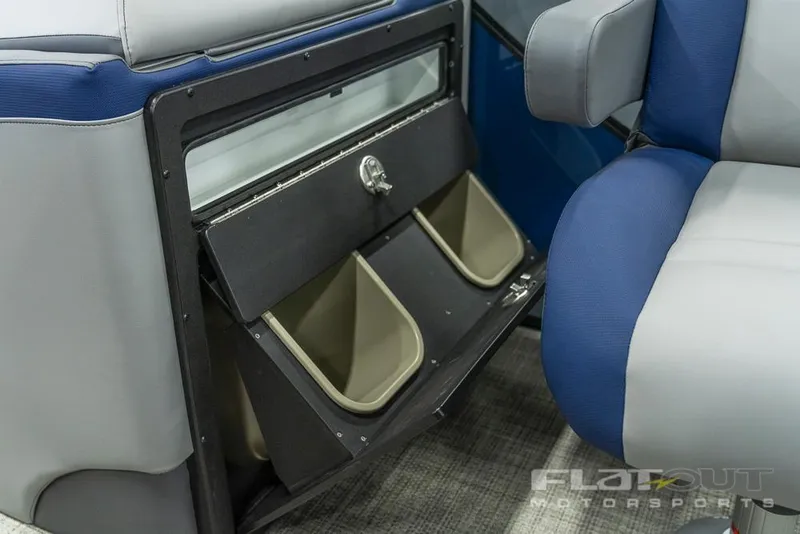 Slide: The Image of Interior storage compartments of a 2022 South Bay 525 RS 3.0 Arch 250HP boat. - 25