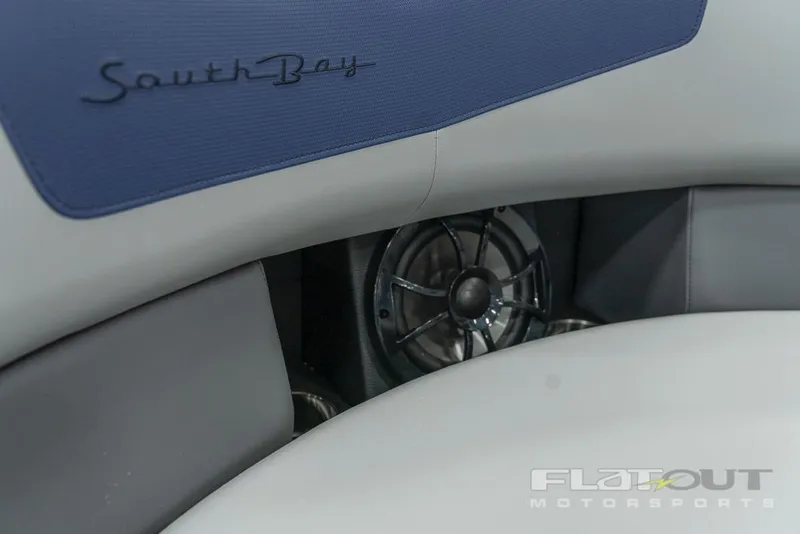 Slide: The Image of 2022 South Bay 525 RS 3.0 Arch 250HP boat interior with speaker system. - 31