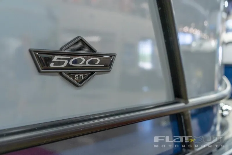 Slide: The Image of Close-up of 2022 South Bay 525 RS 3.0 Arch 250HP boat emblem. - 35