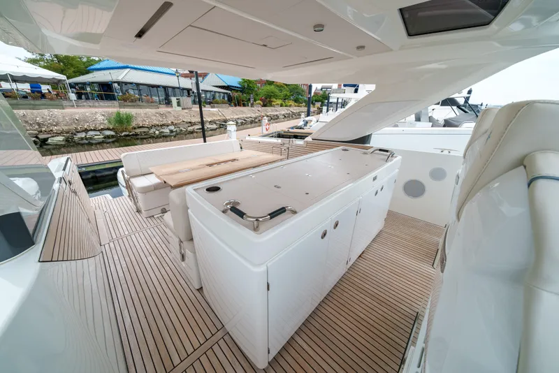 Slide: The Image of 2024 Jeanneau DB|43 Outboard yacht with sleek deck and modern amenities. - 16