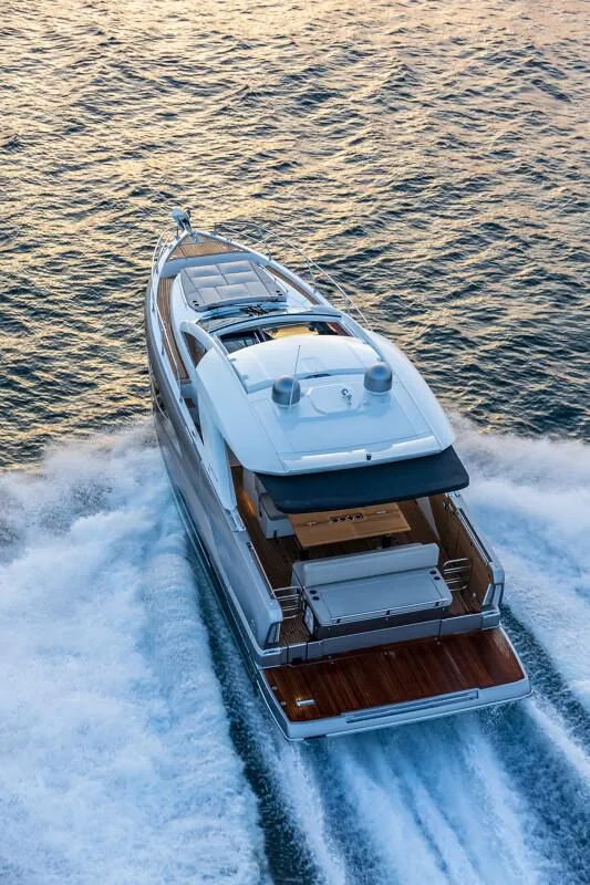 Slide: The Image of 2025 Jeanneau DB|43 Inboard yacht cruising on open water. - 21