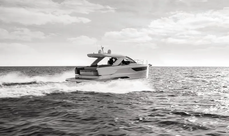 Slide: The Image of 2025 Jeanneau DB|43 Inboard cruising on open water. - 6