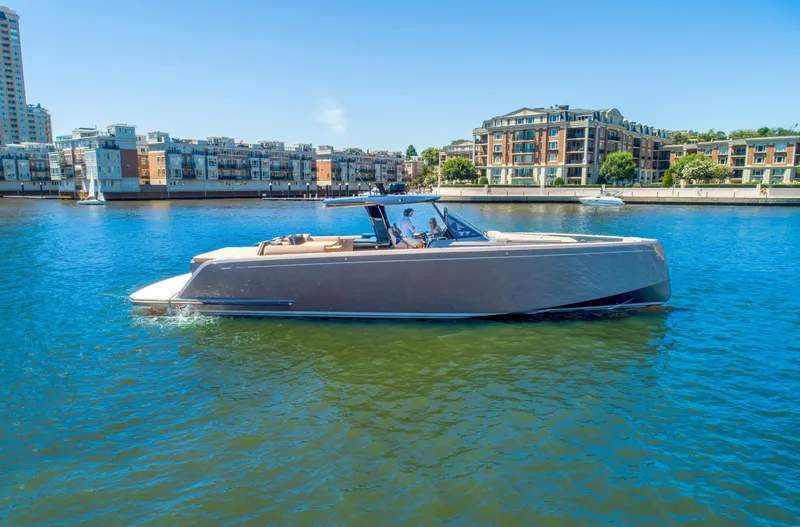 The Image of 2025 Pardo Yachts 50 cruising in urban waterfront area. - 0
