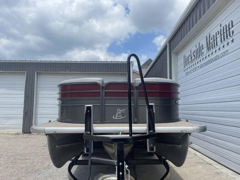 Slide: The Image of 2016 Misty Harbor Biscayne Bay CU 2285 pontoon boat at Dockside Marine. - 2